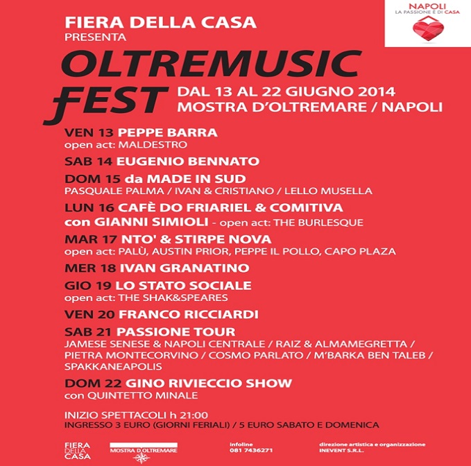 Peppe Barra inaugura l'OltreMusic Fest, l'evento musicale di Fiera della Casa 2014